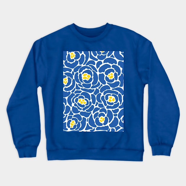 Ukraine flag color pattern Crewneck Sweatshirt by RenattaZare